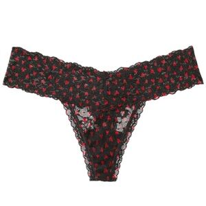 🪷 Set of 2 Victoria's Secret The Lacie Lace Whimsy Hearts Thong Panties XL